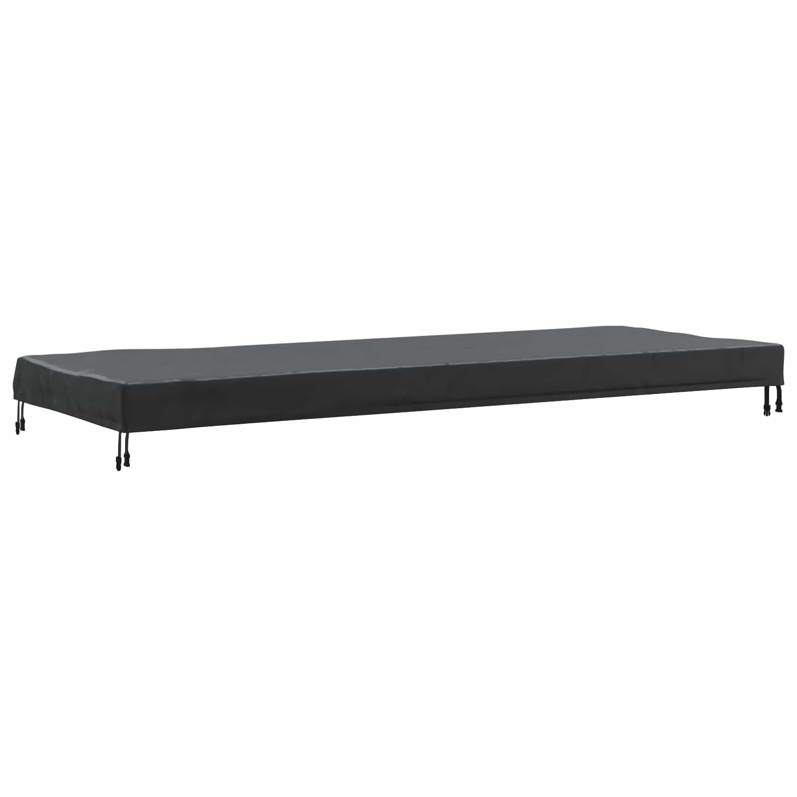 Tischdecken Uni Schwarz 262 x 102 x 15 cm Stoff