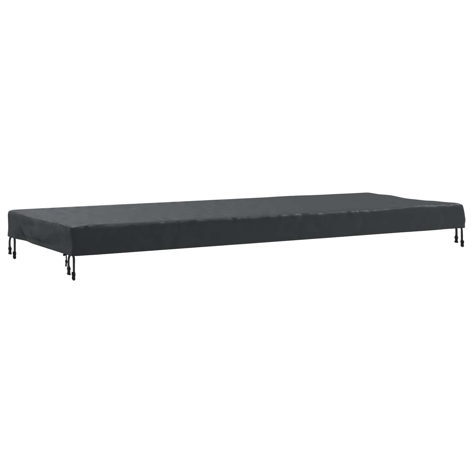 Tischdecken Uni Schwarz 262 x 102 x 15 cm Stoff