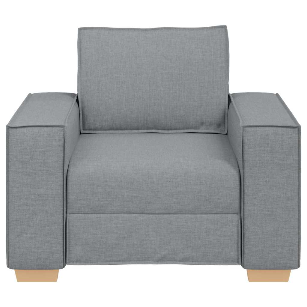 Sofa Stuhl Hellgrau 60 cm Stoff