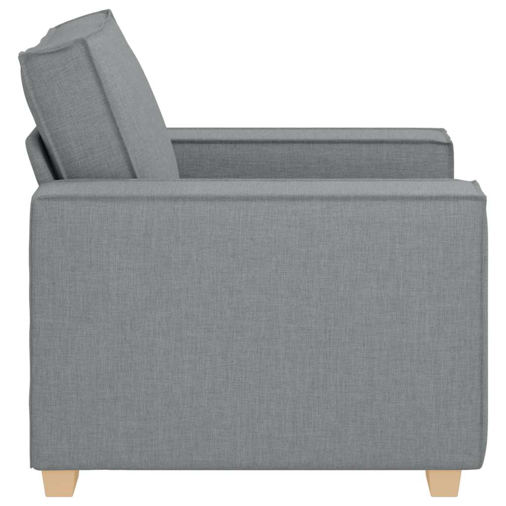 Sofa Stuhl Hellgrau 60 cm Stoff
