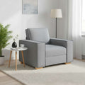 Sofa Stuhl Hellgrau 60 cm Stoff