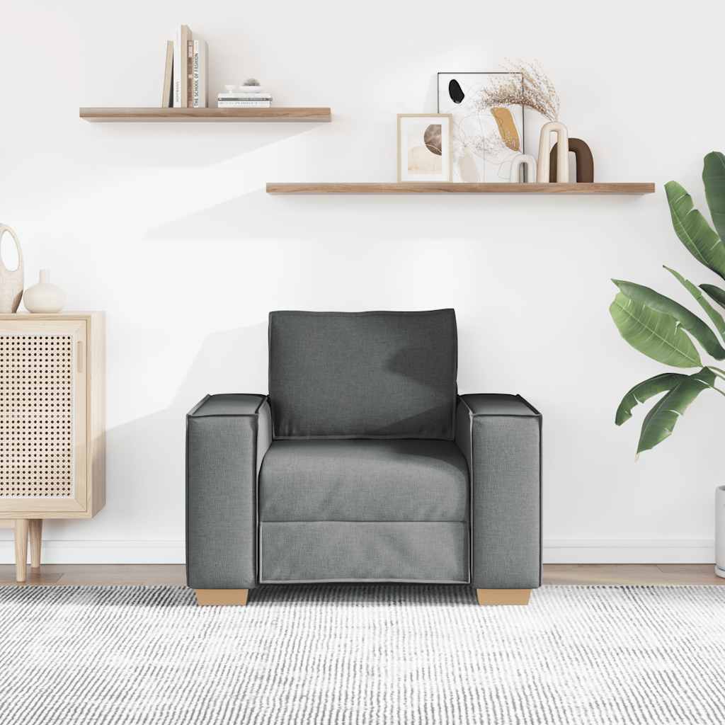 Sofa Stuhl Dunkelgrau 60 cm Stoff