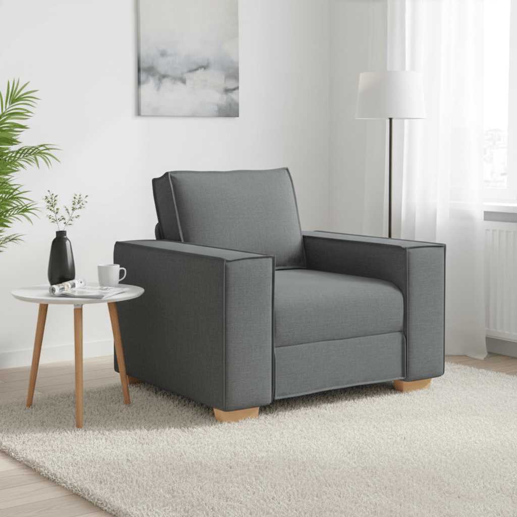 Sofa Stuhl Dunkelgrau 60 cm Stoff