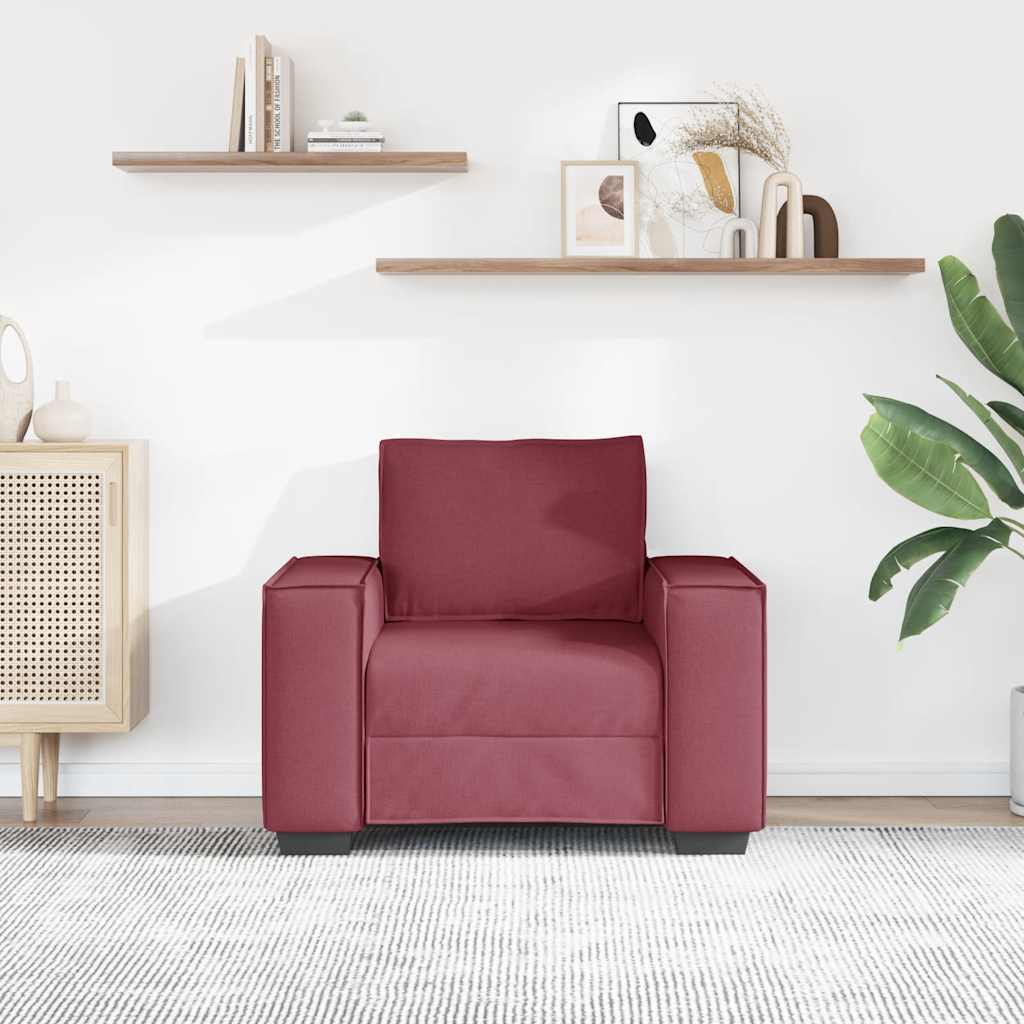 Sofa Stuhl Weinrot 60 cm Stoff