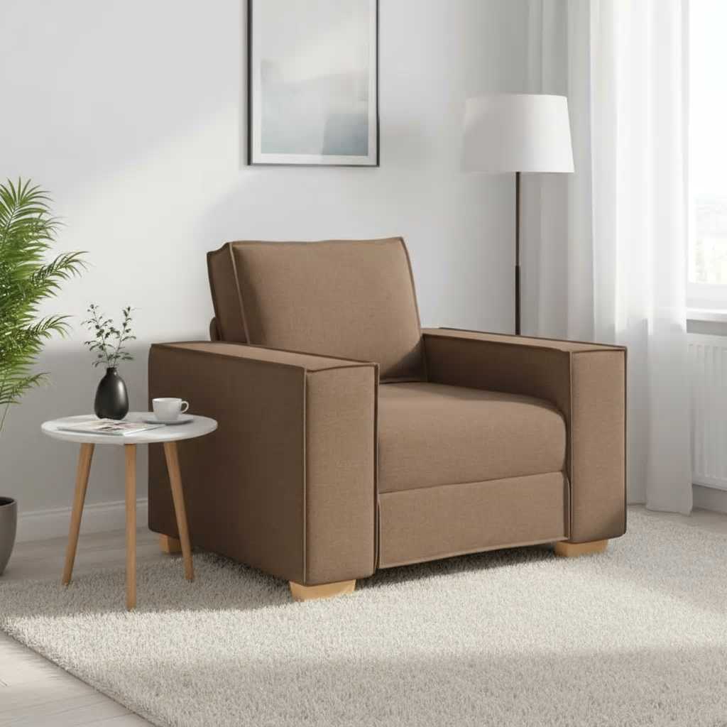 Sofa Stuhl Braun 60 cm Stoff