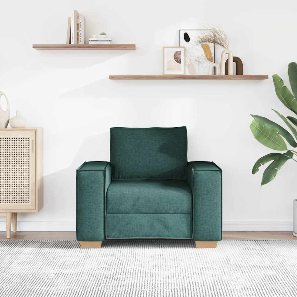 Sofa Stuhl Dunkelgrün 60 cm Stoff