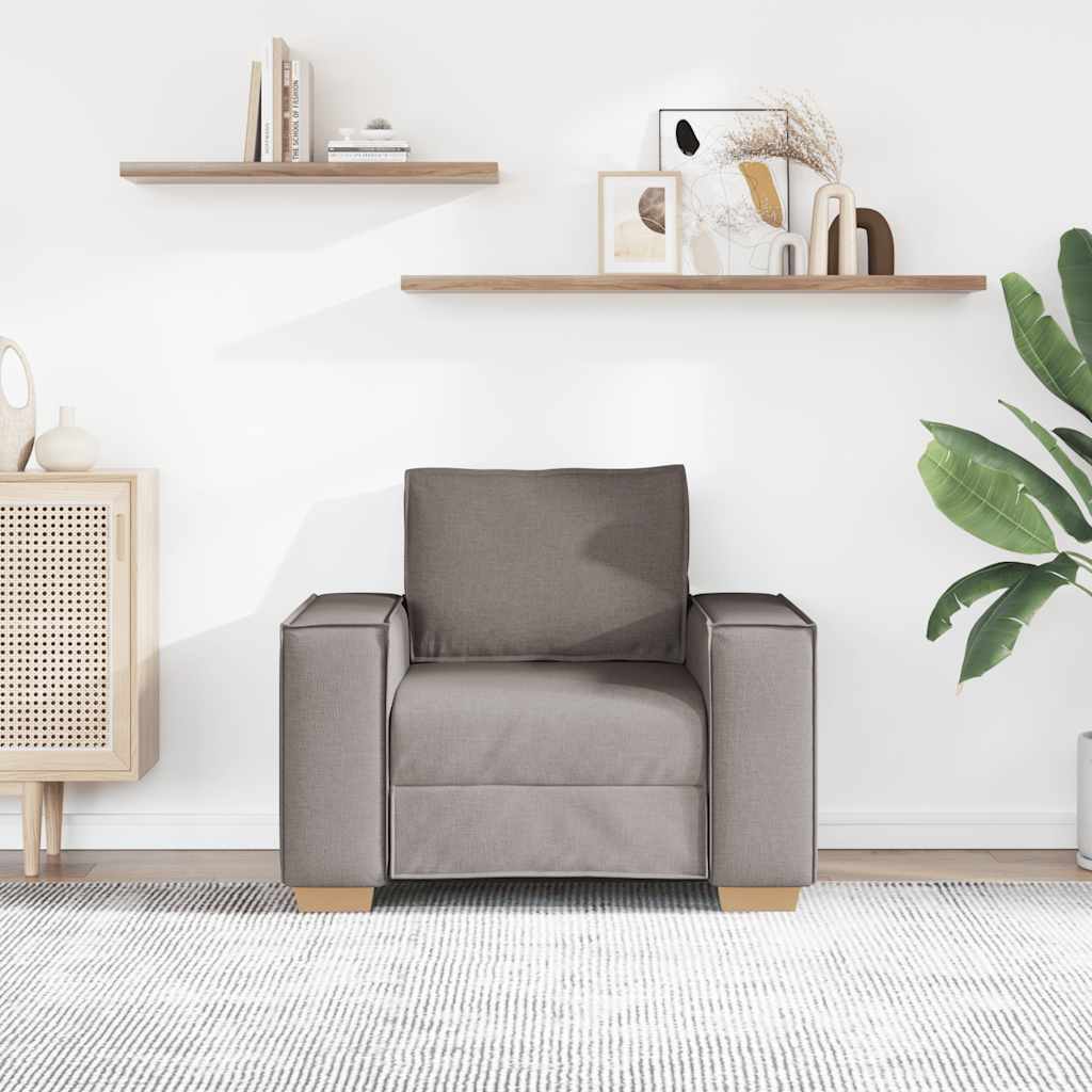 Sofa Stuhl Taupe 60 cm Stoff