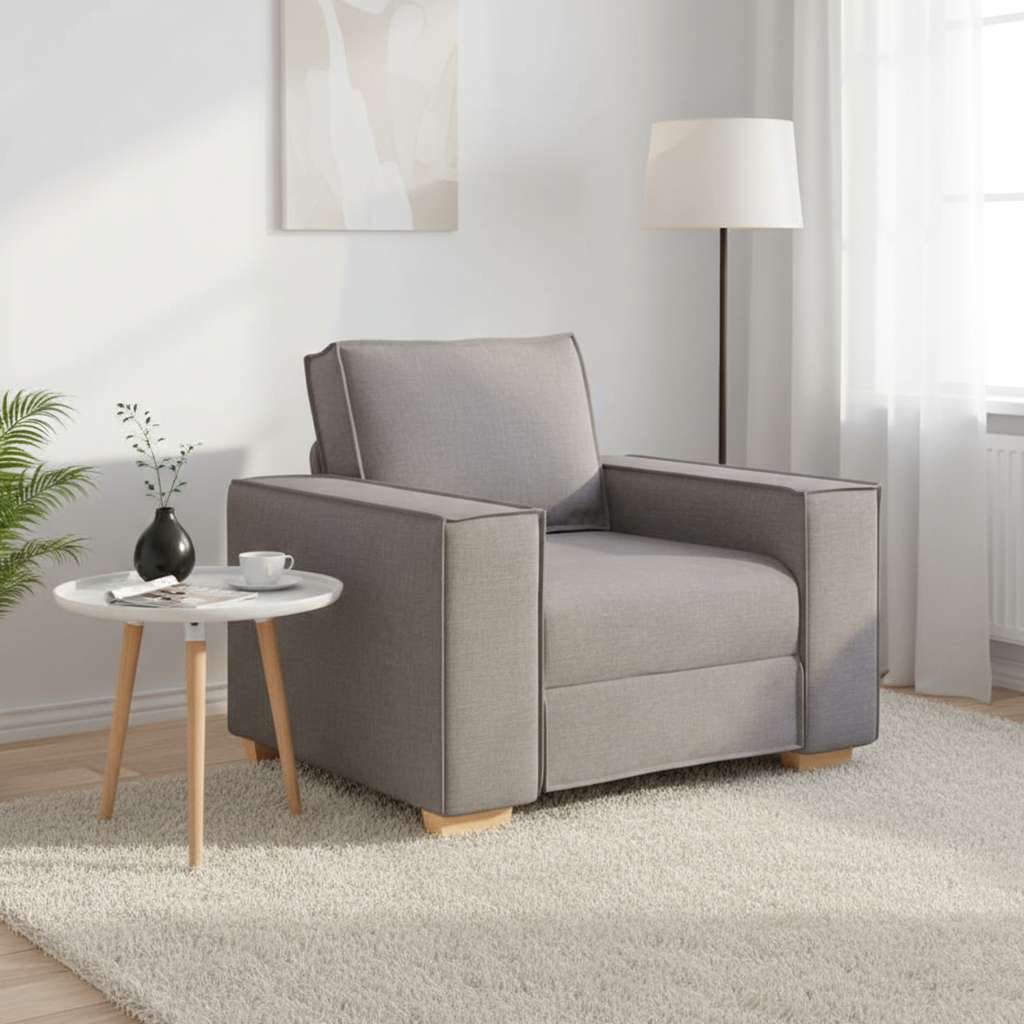 Sofa Stuhl Taupe 60 cm Stoff