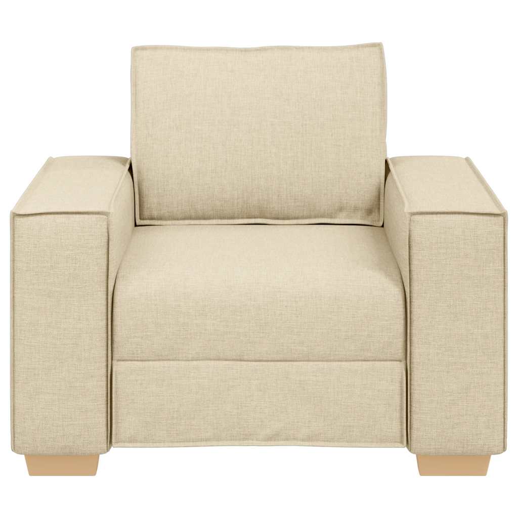 Sofa Stuhl Creme 60 cm Stoff