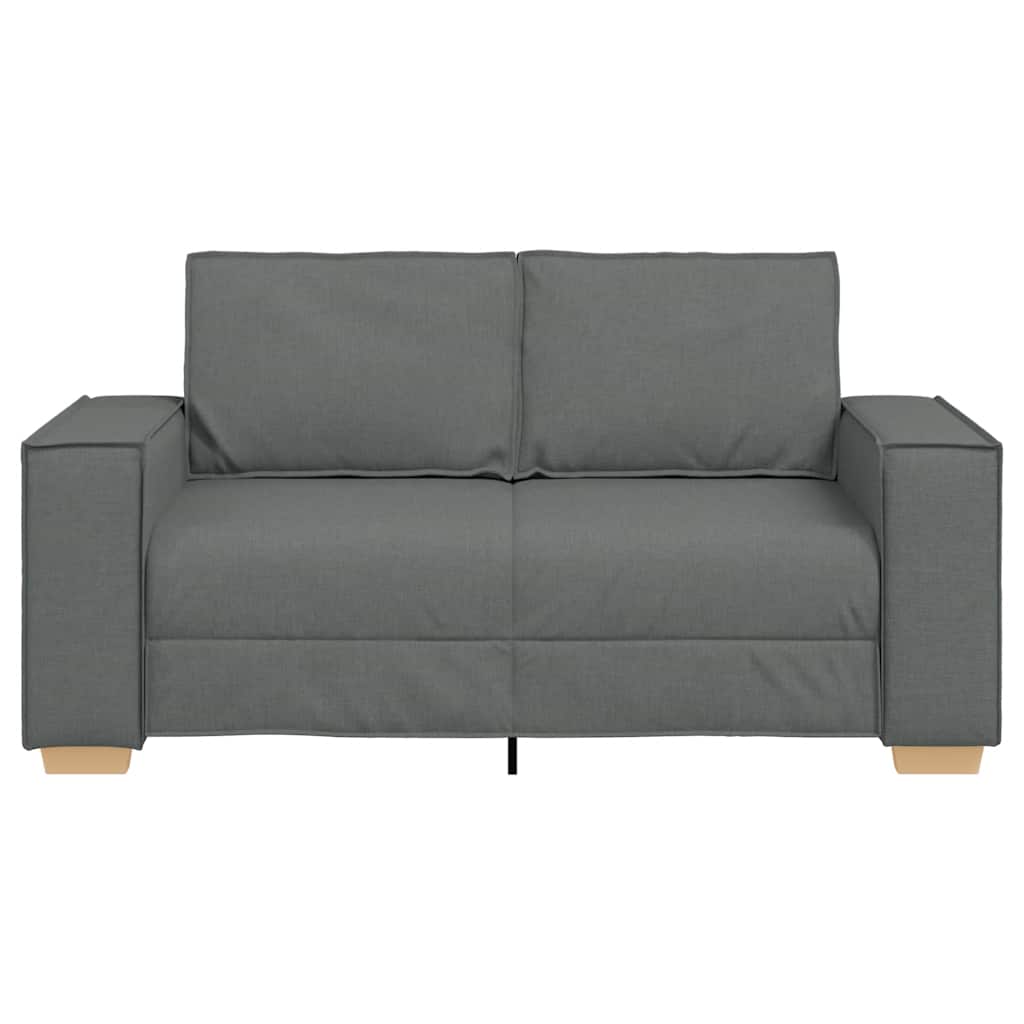2-Sitzer Sofa Dunkelgrau 120 cm Stoff