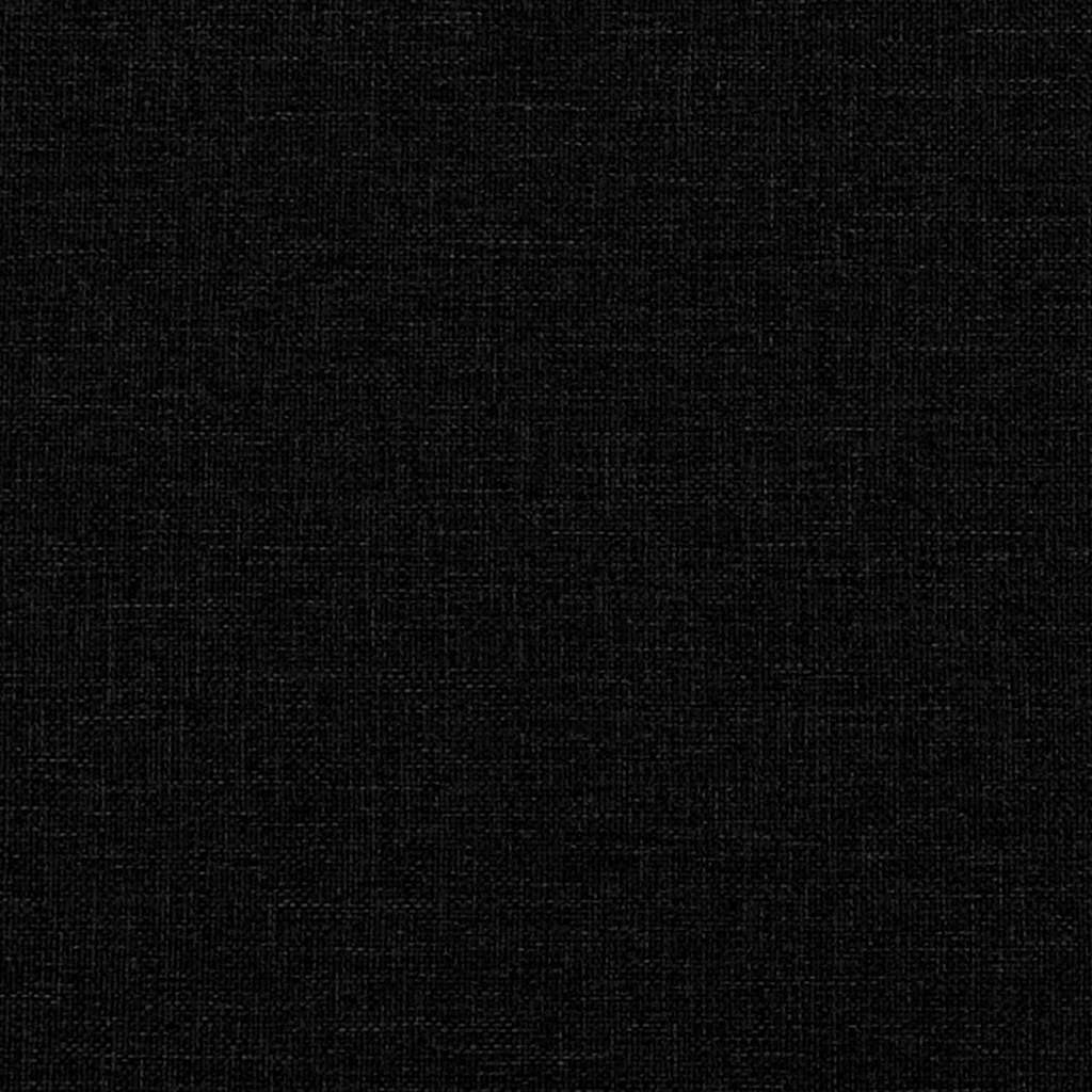 2-Sitzer Sofa Schwarz 120 cm Stoff