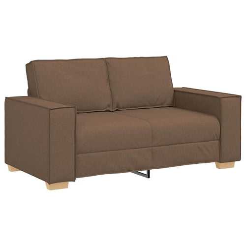 2-Sitzer Sofa Braun 120 cm Stoff