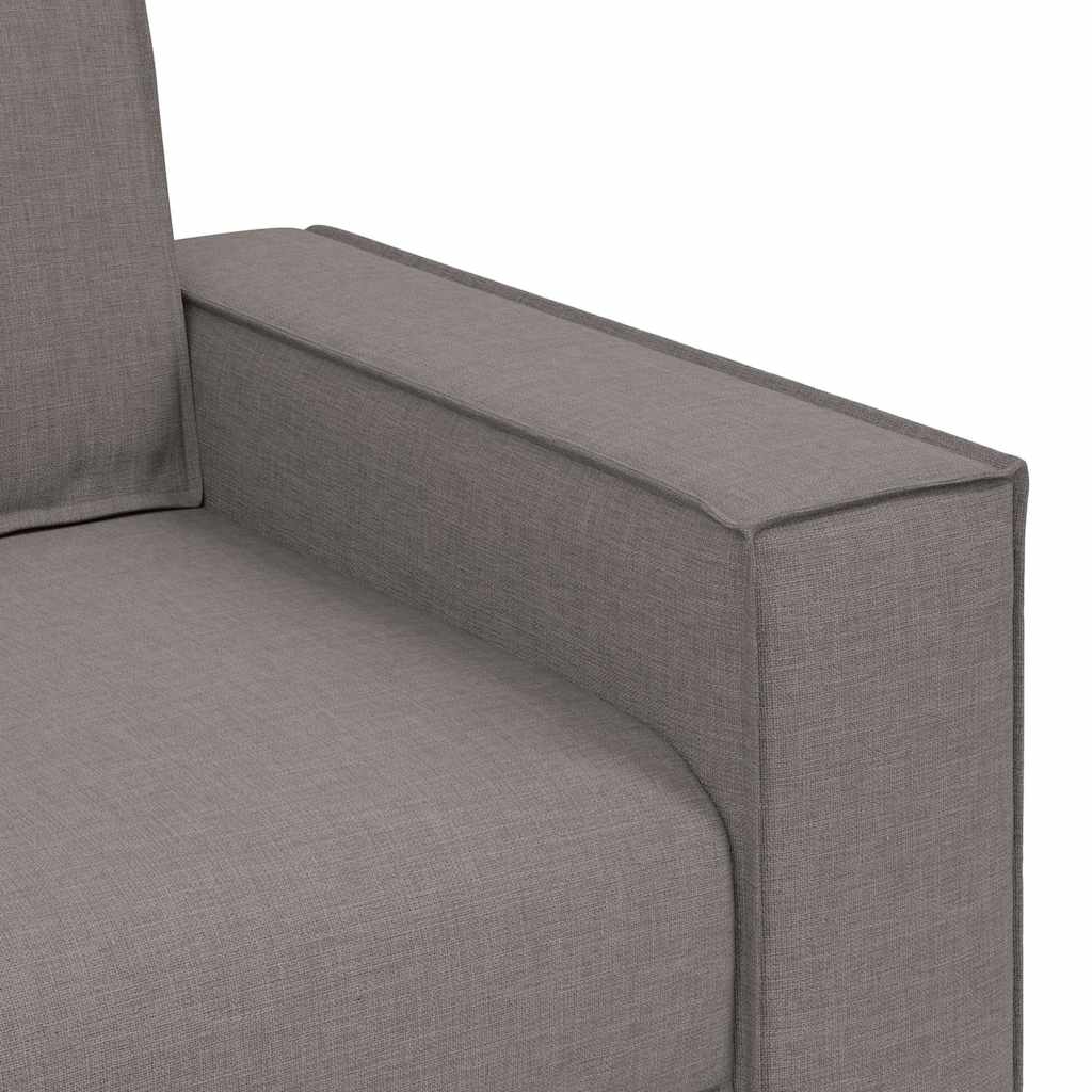2-Sitzer Sofa Taupe 120 cm Stoff