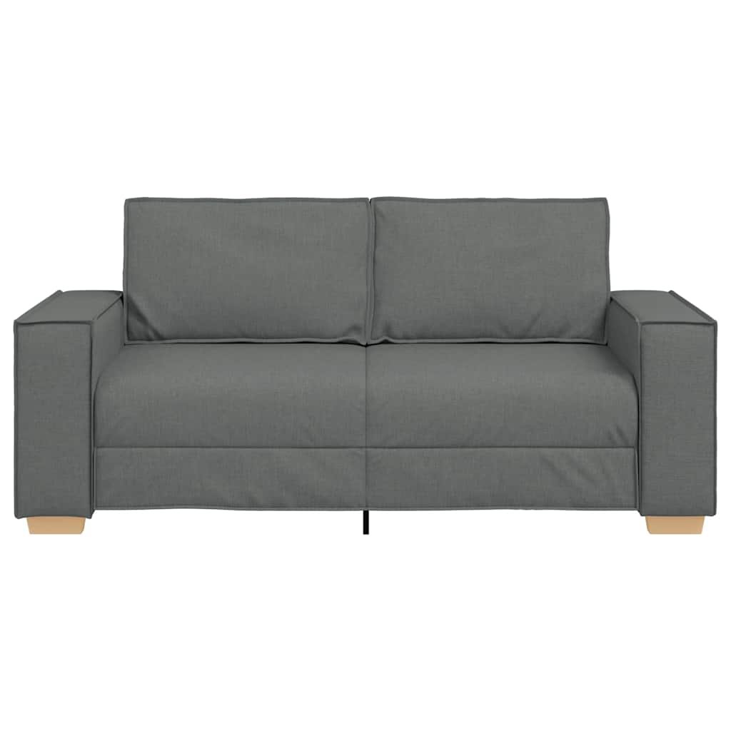 2-Sitzer Sofa Dunkelgrau 140 cm Stoff