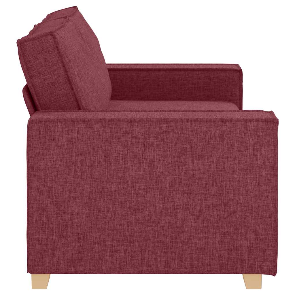 2-Sitzer Sofa Weinrot 140 cm Stoff