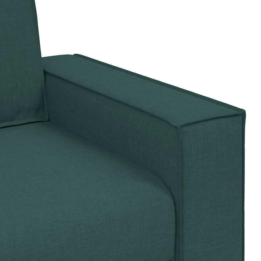 2-Sitzer Sofa Dunkelgrün 140 cm Stoff