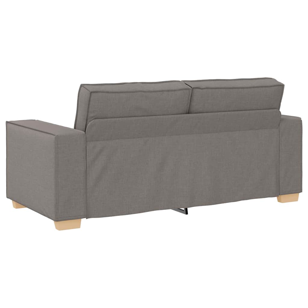 2-Sitzer Sofa Taupe 140 cm Stoff