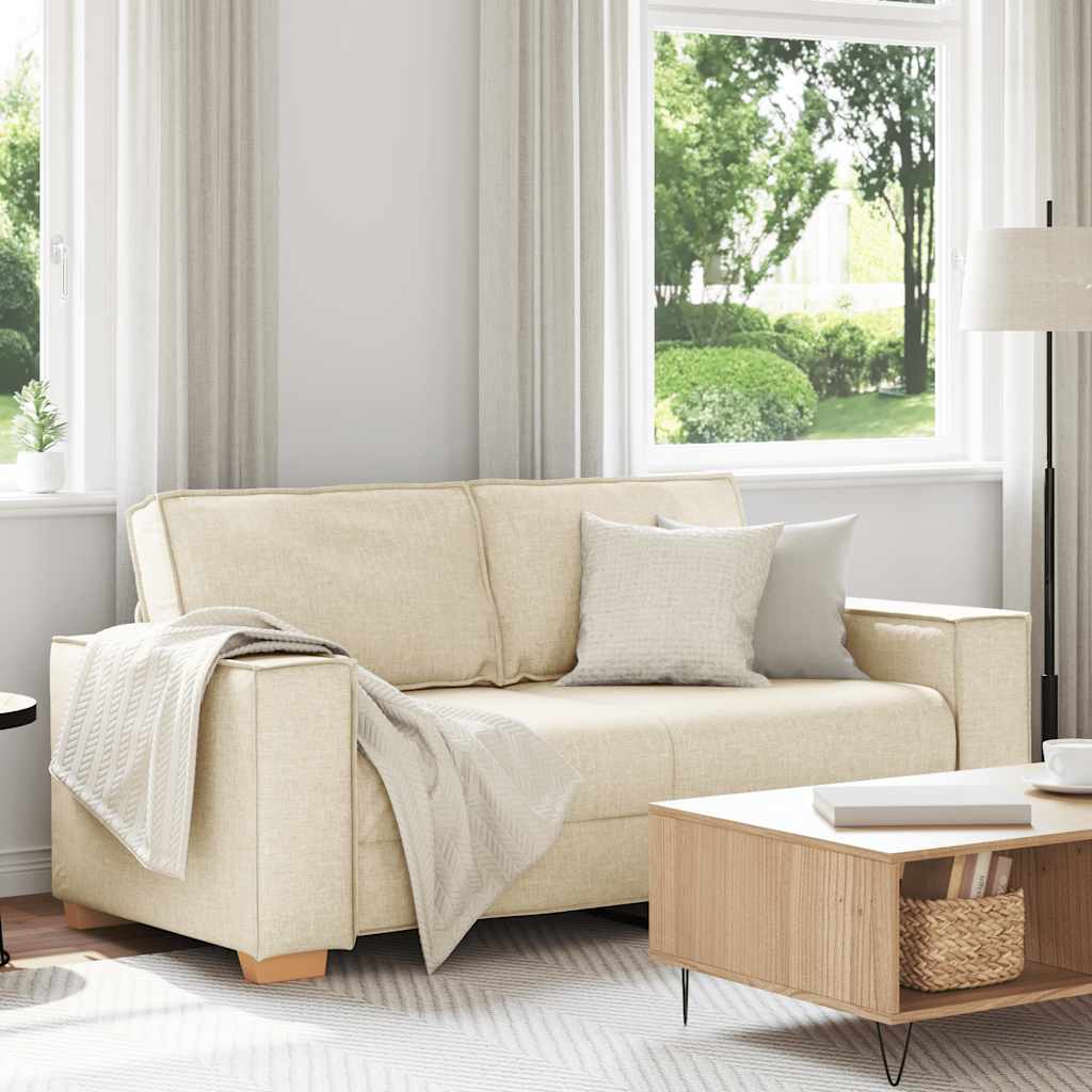 2-Sitzer Sofa Leinen 180x78x84 cm