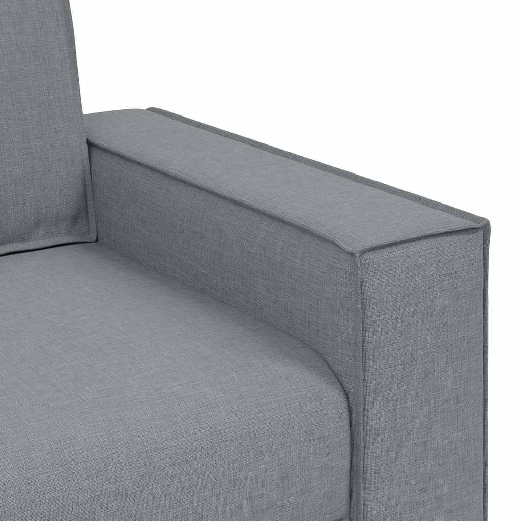 3-Sitzer-Sofa Hellgrau 180 cm Stoff