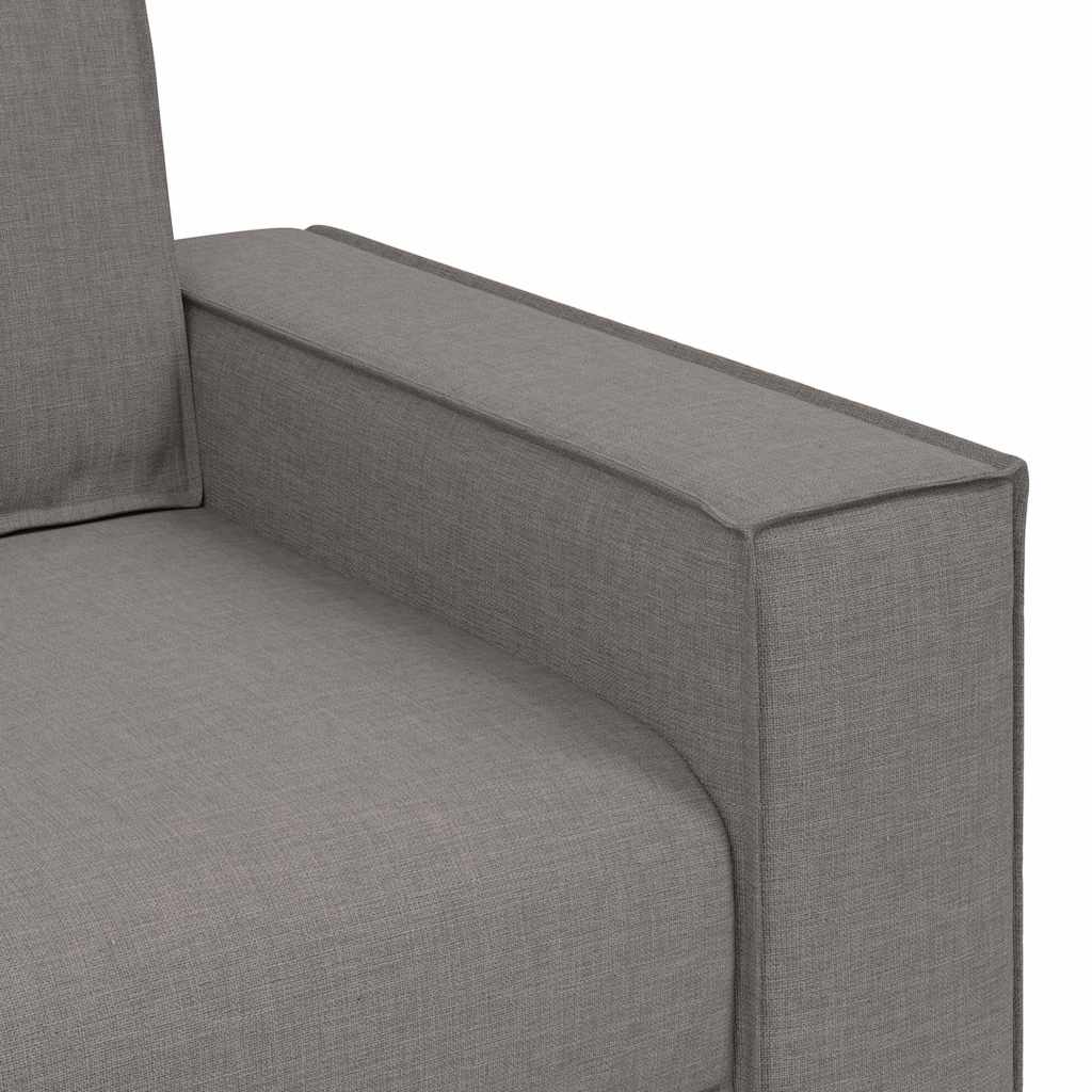 3-Sitzer-Sofa Taupe 220 cm Stoff
