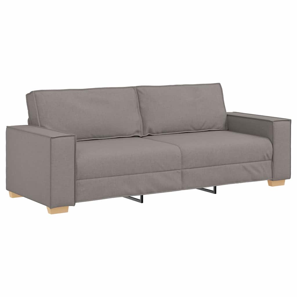 3-Sitzer-Sofa Taupe 220 cm Stoff