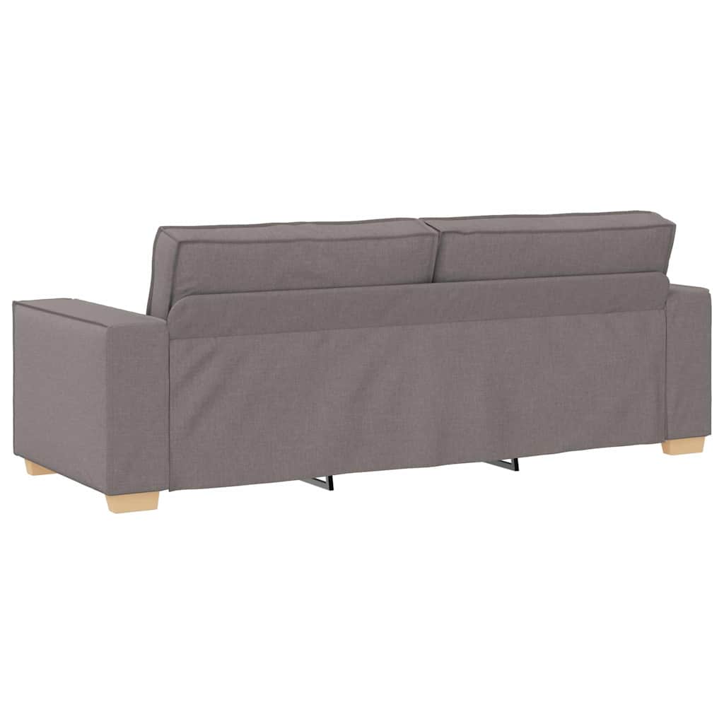 3-Sitzer-Sofa Taupe 220 cm Stoff