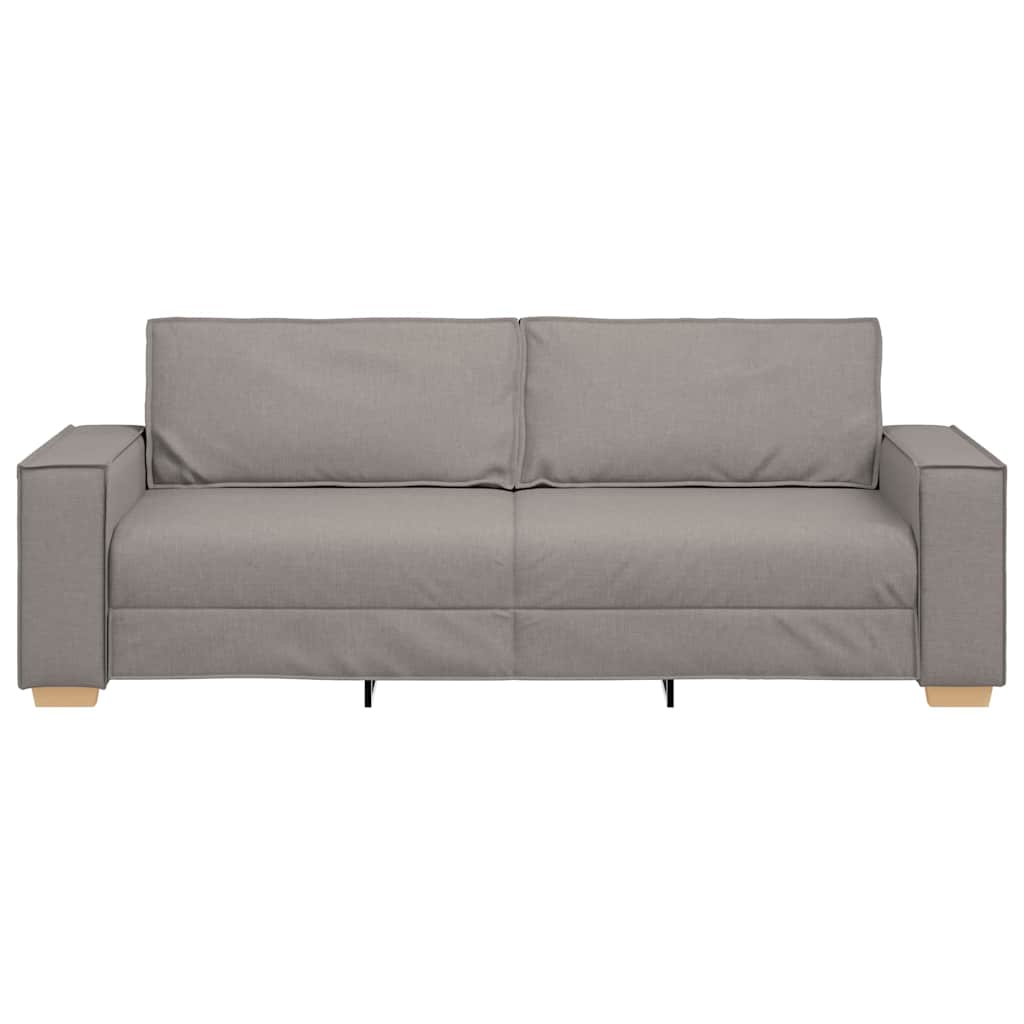 3-Sitzer-Sofa Taupe 220 cm Stoff