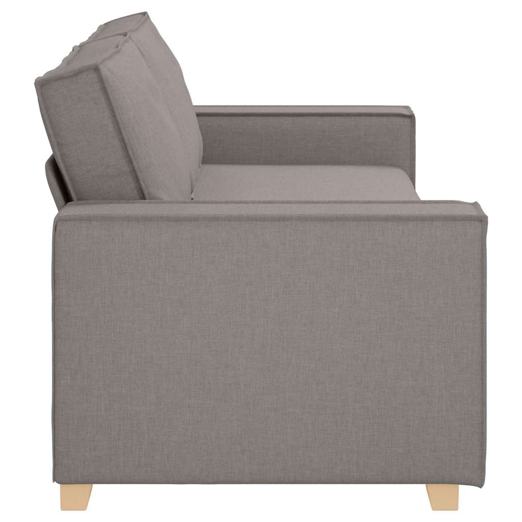 3-Sitzer-Sofa Taupe 220 cm Stoff