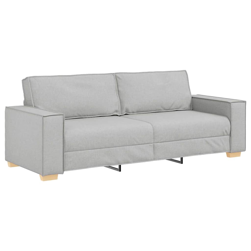 3-Sitzer-Sofa Wolkengrau 220x78x84 cm Stoff