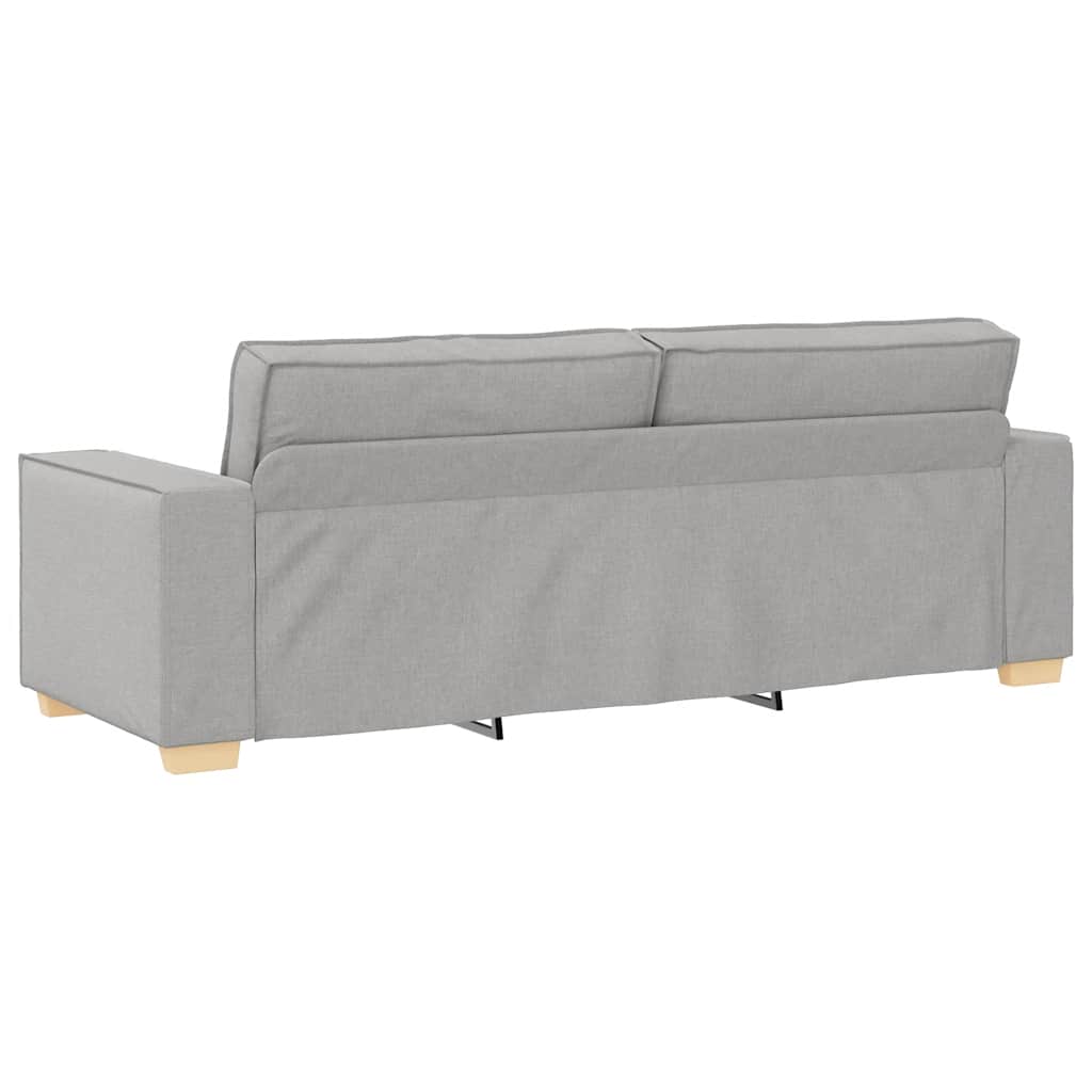 3-Sitzer-Sofa Wolkengrau 220x78x84 cm Stoff