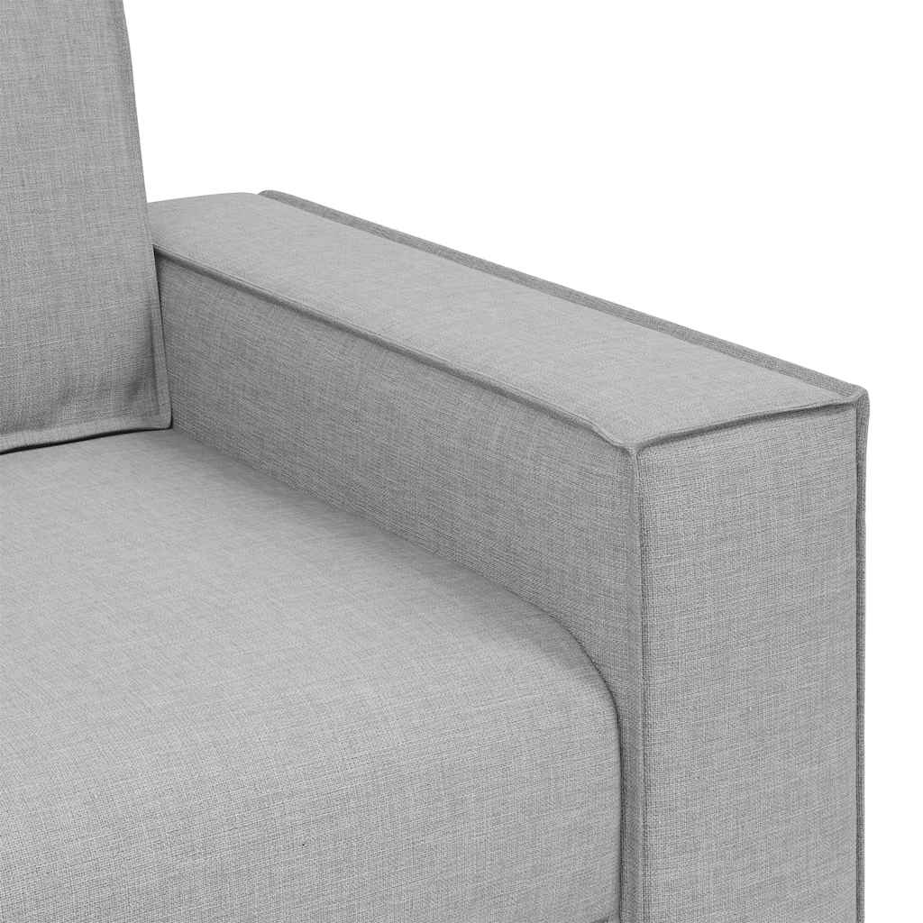 3-Sitzer-Sofa Wolkengrau 220x78x84 cm Stoff