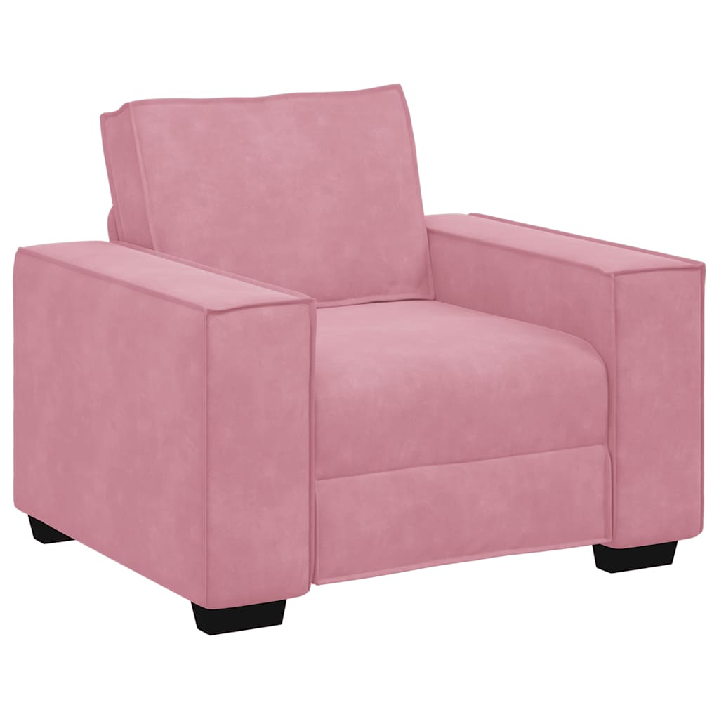Sessel Rosa 100x78x84 cm Samt