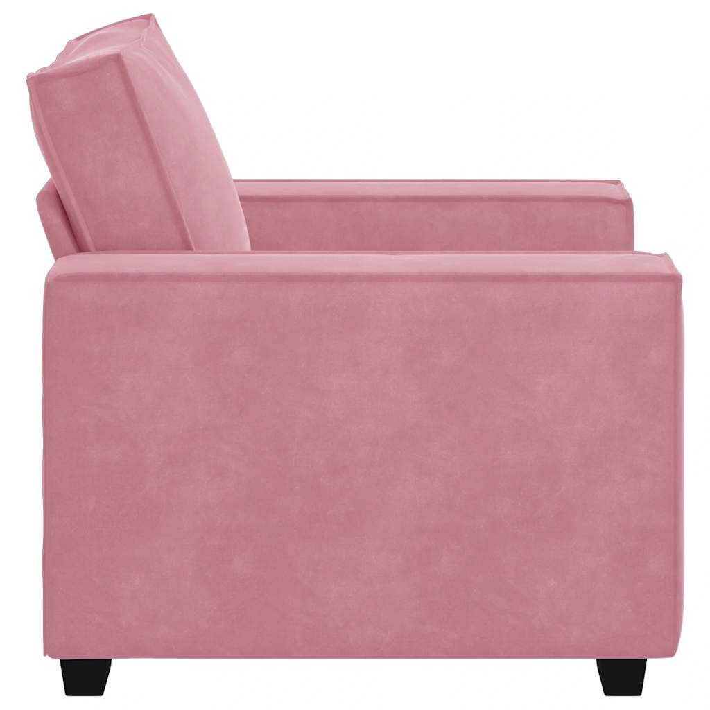 Sessel Rosa 100x78x84 cm Samt