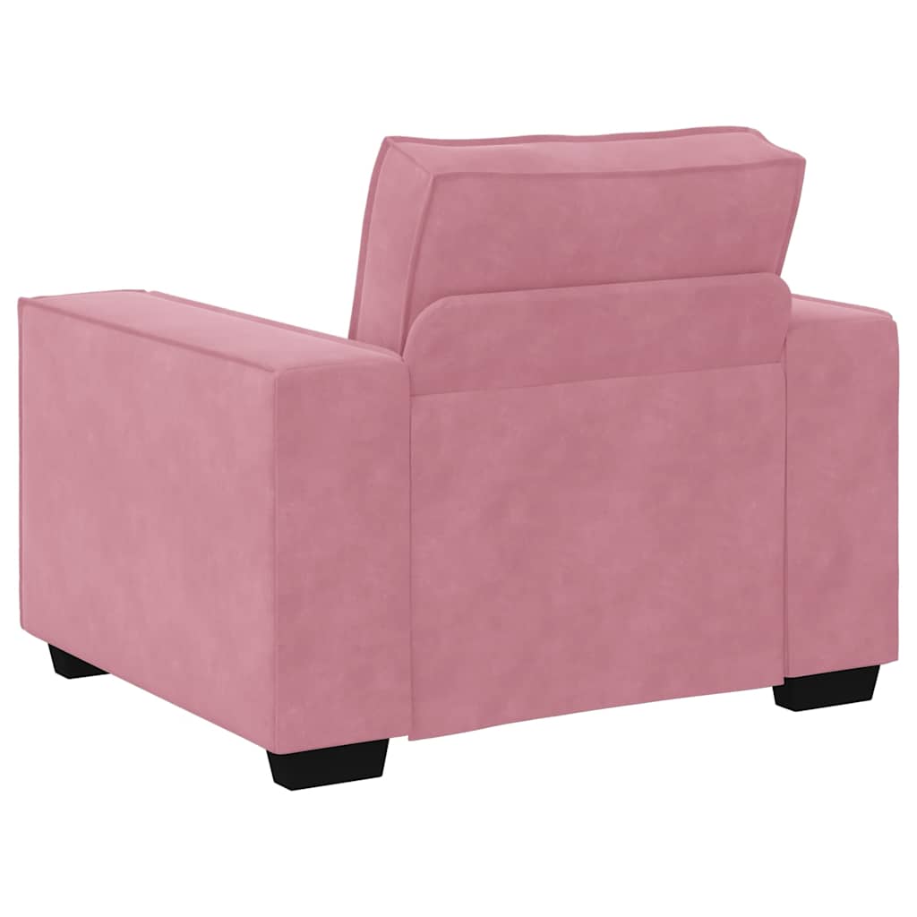 Sessel Rosa 100x78x84 cm Samt
