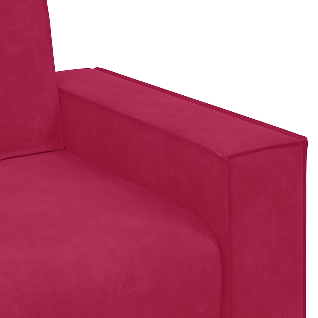 Sessel Weinrot 100x78x84 cm Samt