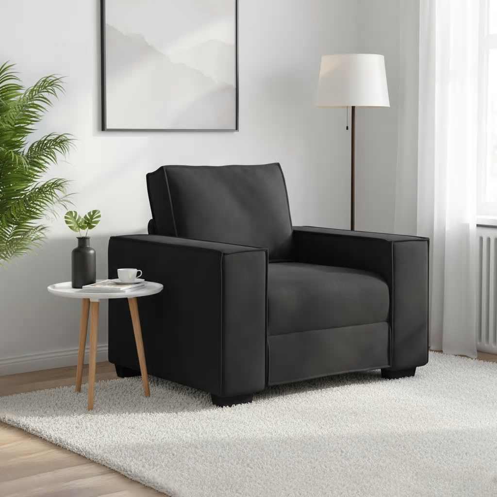 Sessel Schwarz 100x78x84 cm Samt