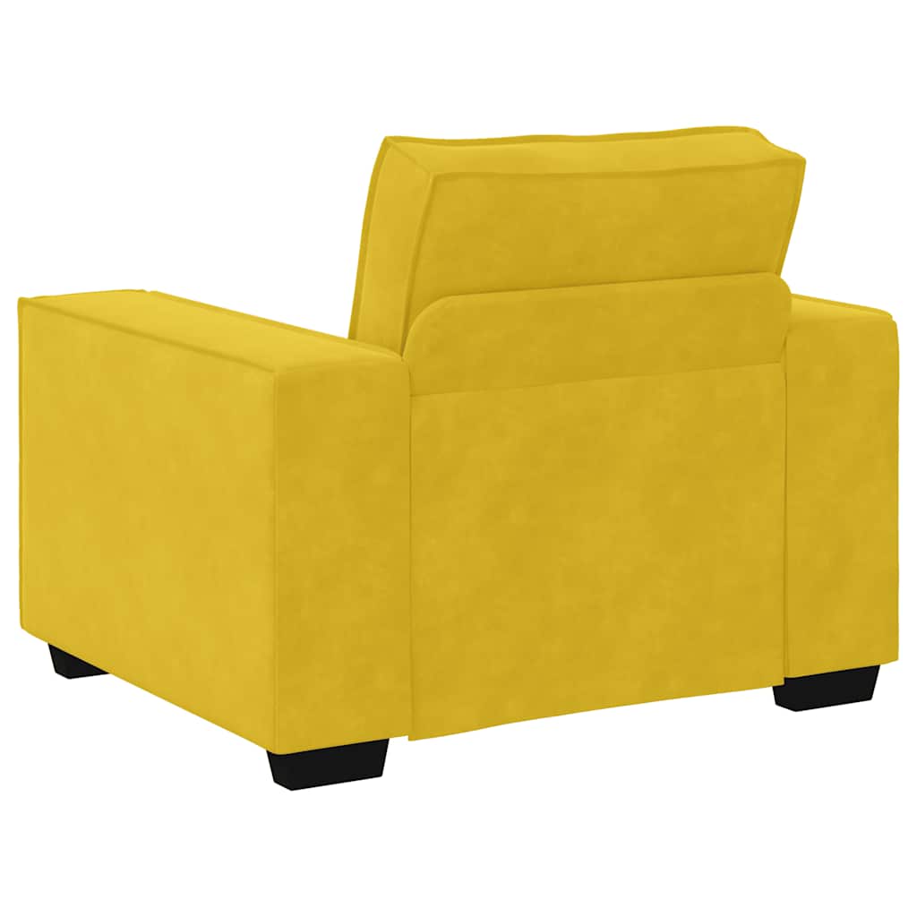 Sessel Gelb 100x78x84 cm Samt