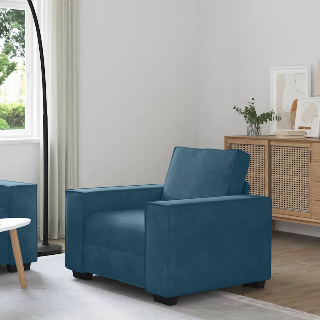 Sessel Blau 100x78x84 cm Samt