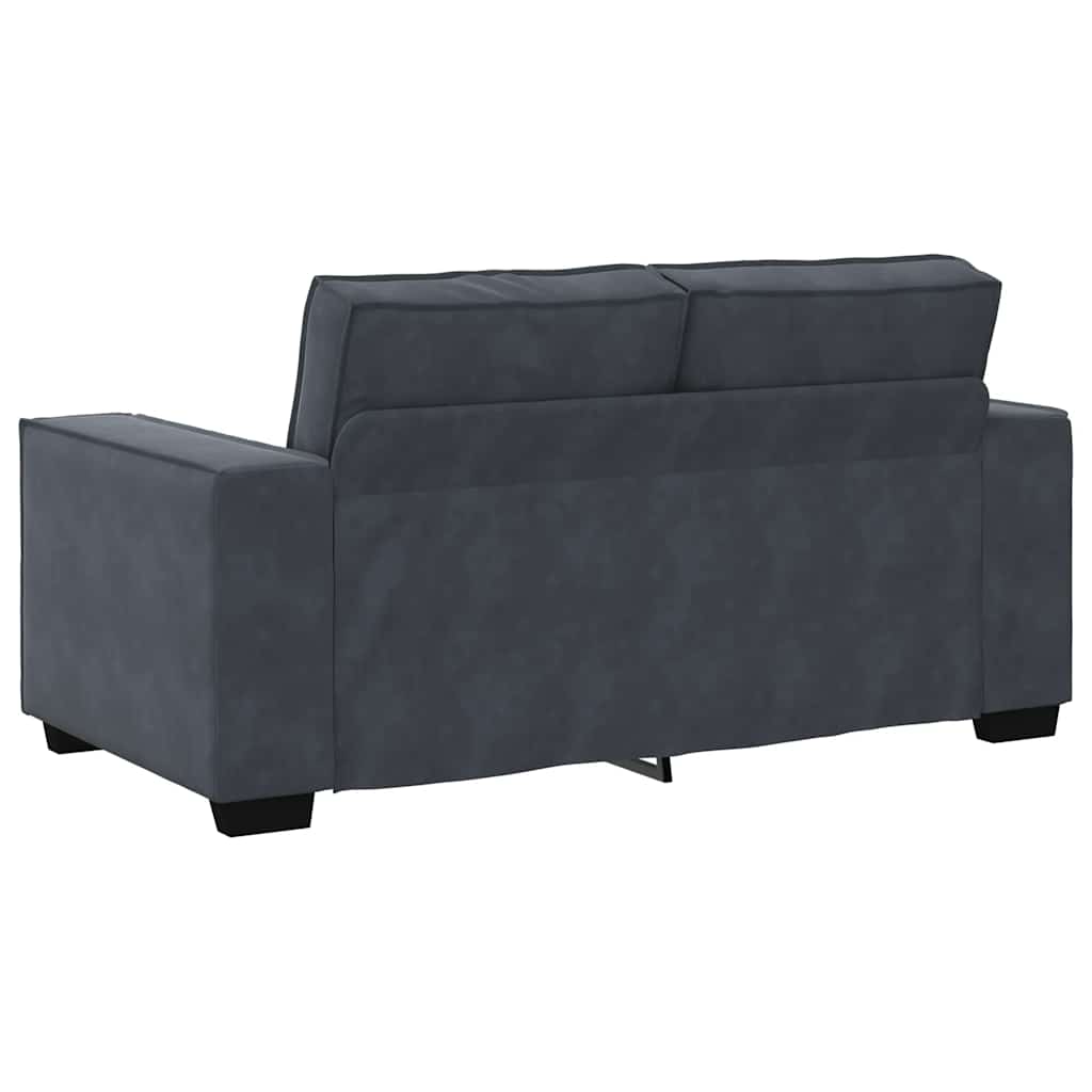 2-Sitzer-Sofa Dunkelgrau 160x78x84 cm Samt