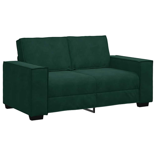 2-Sitzer-Sofa Dunkelgrün 160x78x84 cm Samt