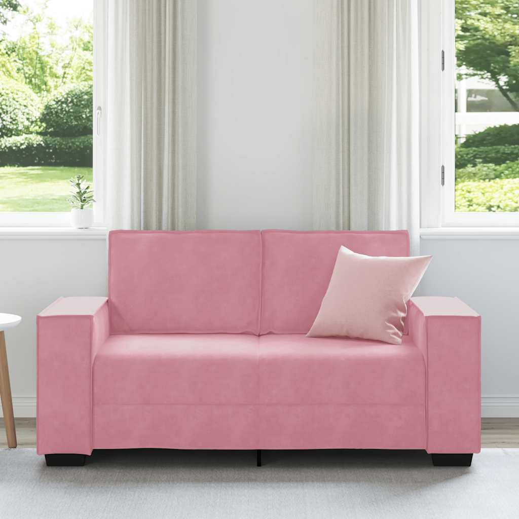 2-Sitzer-Sofa Rosa 160x78x84 cm Samt