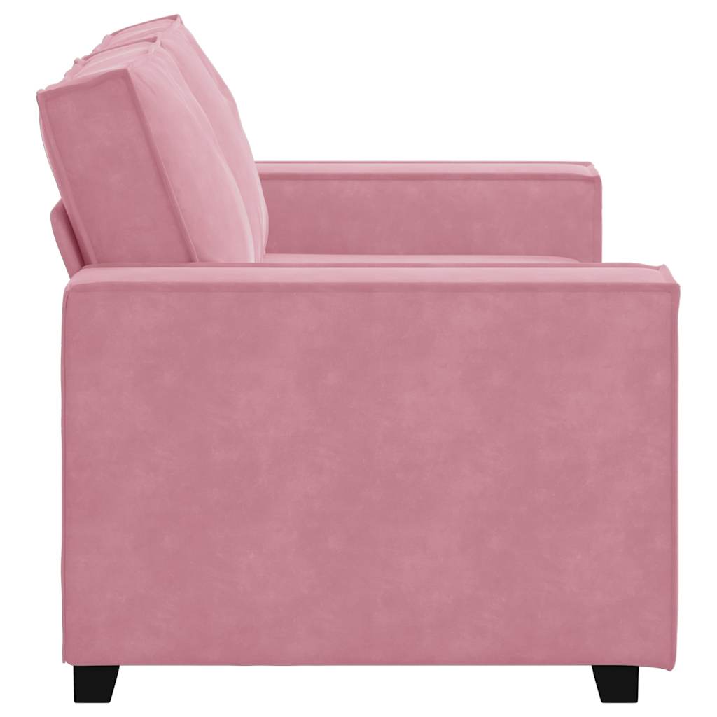 2-Sitzer-Sofa Rosa 160x78x84 cm Samt