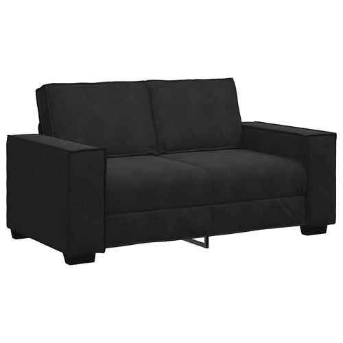 2-Sitzer-Sofa Schwarz 160x78x84 cm Samt