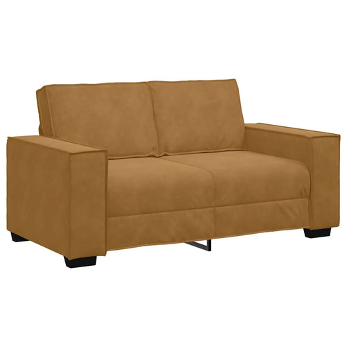 2-Sitzer-Sofa Braun 160x78x84 cm Samt