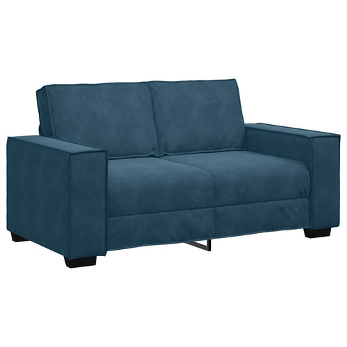 2-Sitzer-Sofa Blau 160x78x84 cm Samt