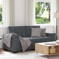 2-Sitzer-Sofa Dunkelgrau 180x78x84 cm Samt