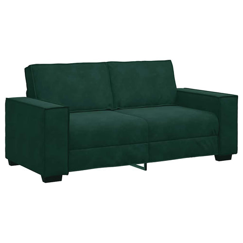 2-Sitzer-Sofa Dunkelgrün 180x78x84 cm Samt