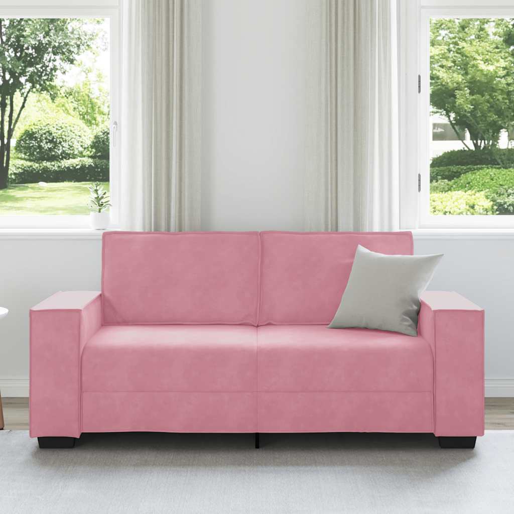 2-Sitzer-Sofa Rosa 180x78x84 cm Samt