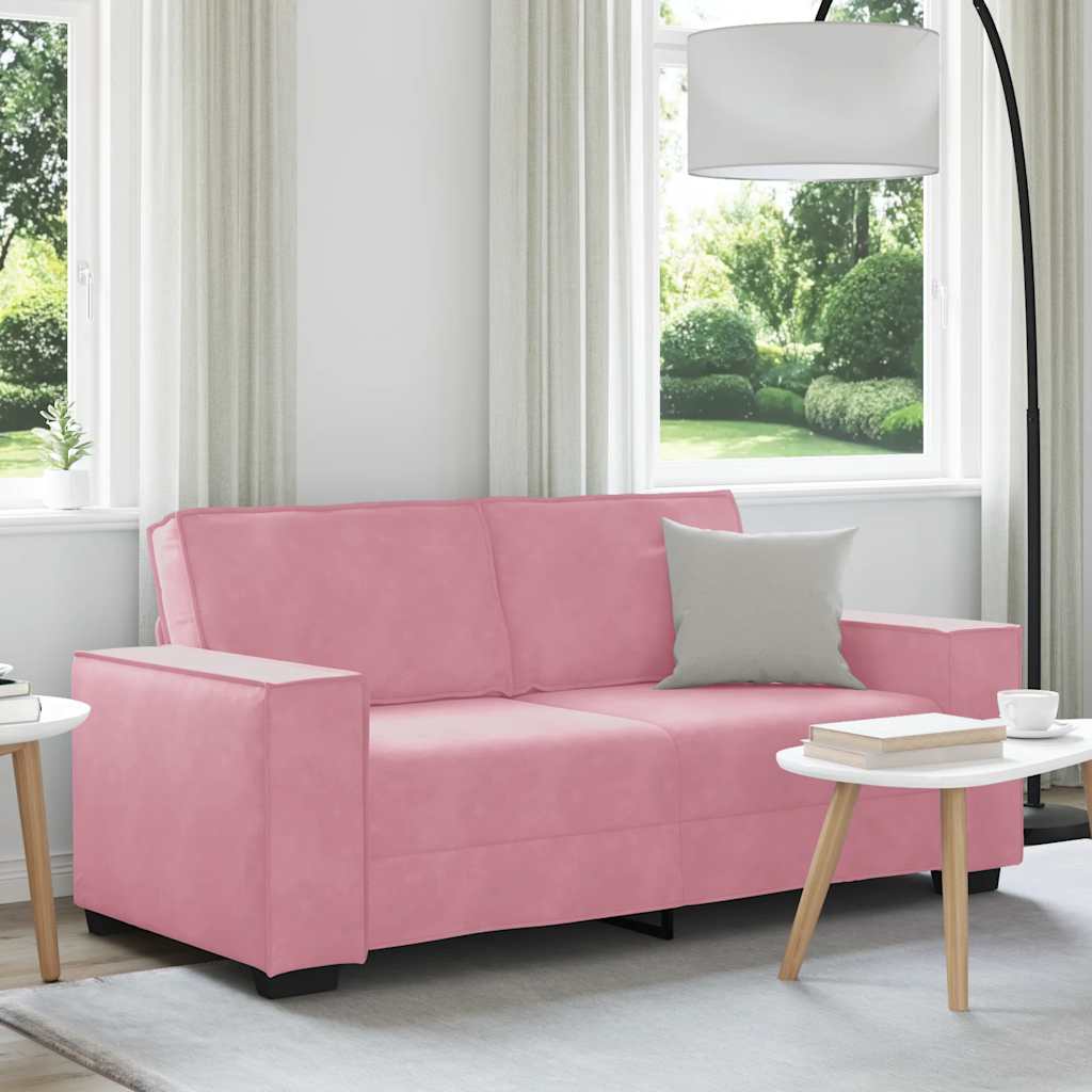 2-Sitzer-Sofa Rosa 180x78x84 cm Samt