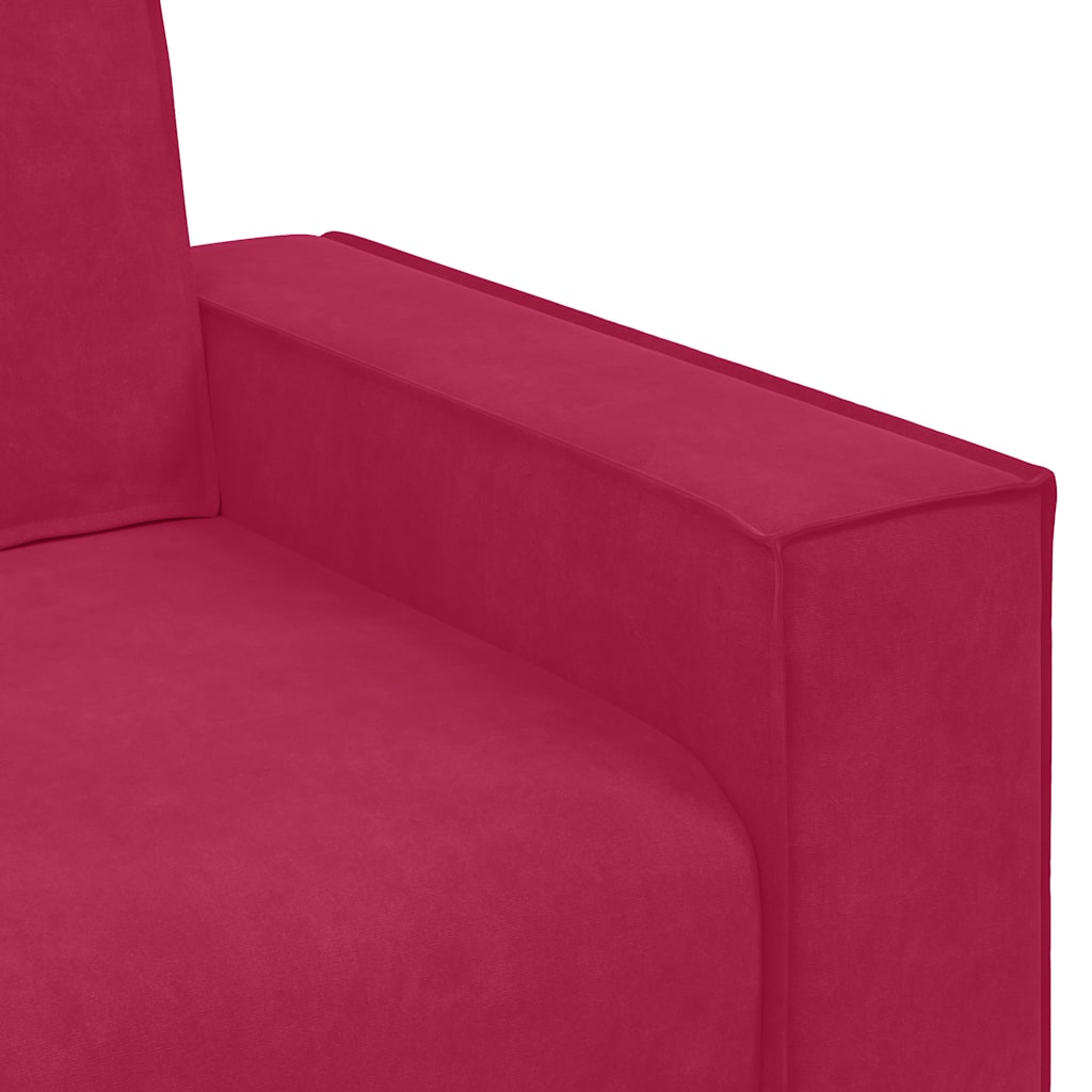 2-Sitzer-Sofa Weinrot 180x78x84 cm Samt